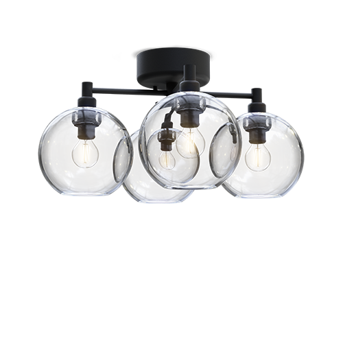 Plafond Gloria Ø46 (Svart)