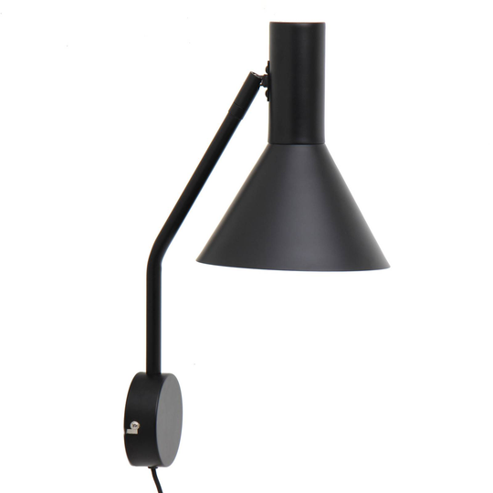 FRANDSEN Lyss vägglampa, svart matt