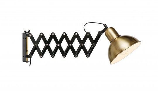 Riggs vägglampa (Antikmässing)