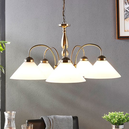 Klassisk taklampa Otis, 5 ljuskällor