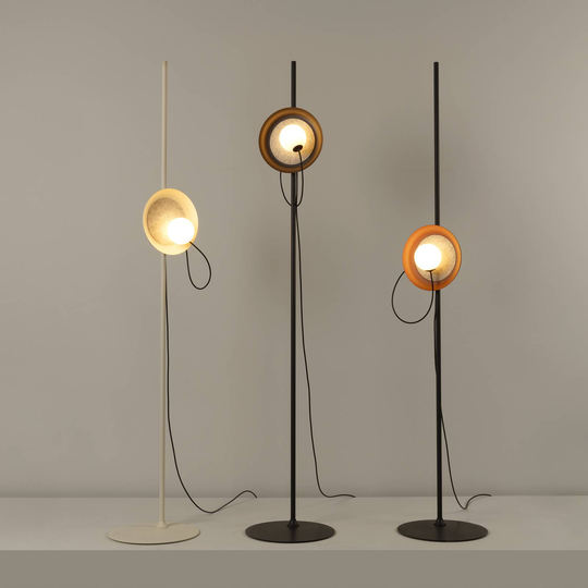 Milan Wire golvlampa Ø 24 cm kopparmetallic
