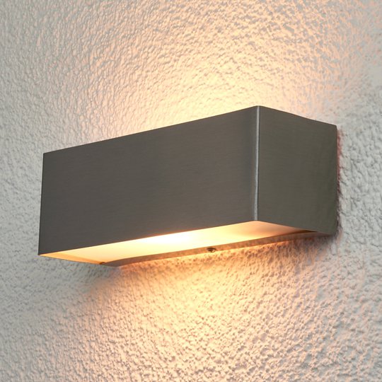 Rektangulär vägglampa Alicja för utomhusbruk
