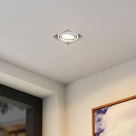 Arcchio Hidaya delvis inbyggd lampa, 1 lampa, vit
