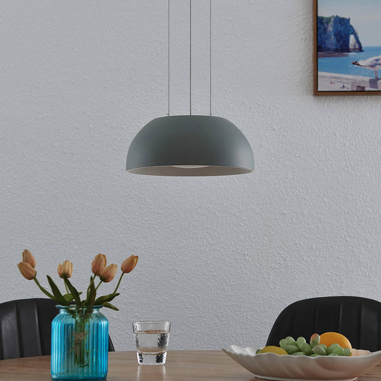 Lindby Juliven LED-hänglampa, grå, 32 cm