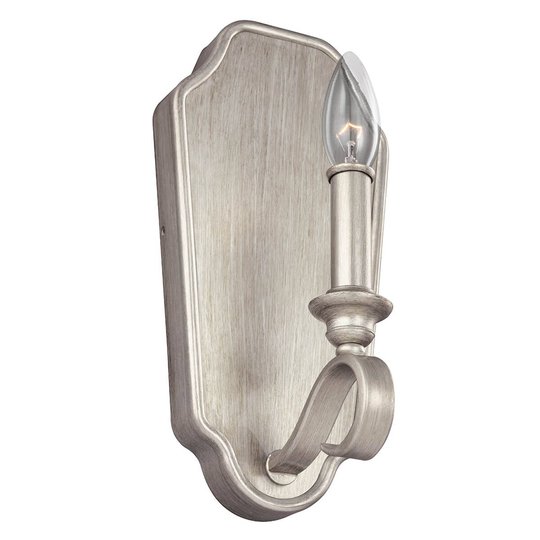Vägglampa Dewitt lackerad med silverfärg