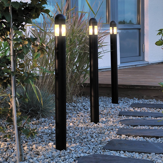 Mångsidigt set med 3 LED-väglampor Amalfi