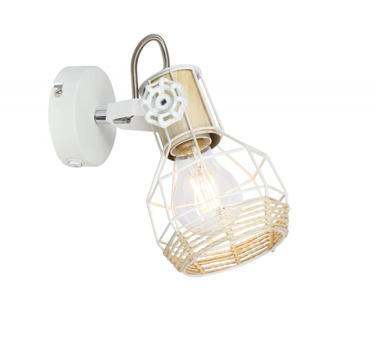 Bana vägglampa (Vit)