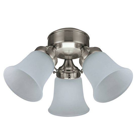Lampa till takfläktar Hunter, nickel