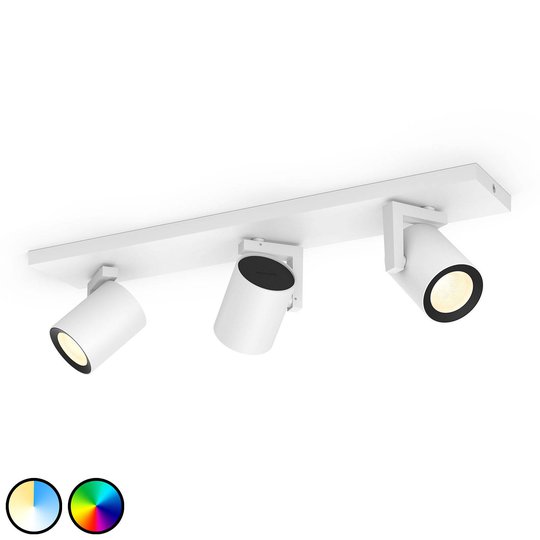 Philips Hue Argenta LED-spotlight, 3 lampor, vit