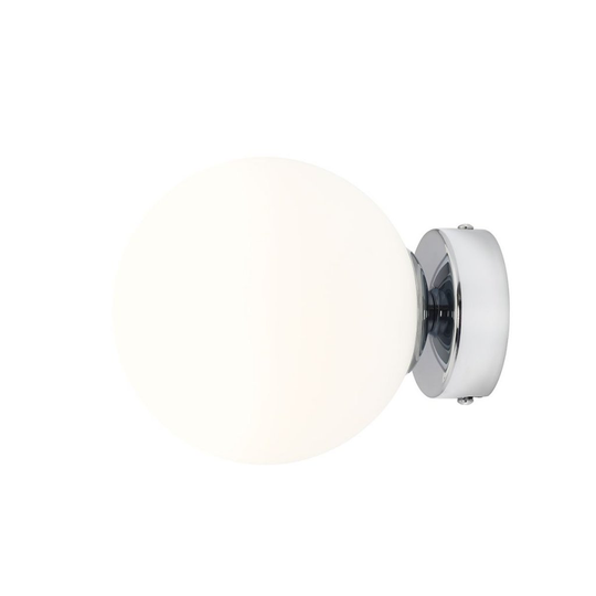 Ball vägglampa (Krom)