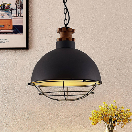 Lindby Swantja pendellampa, burformad, 1 lampa