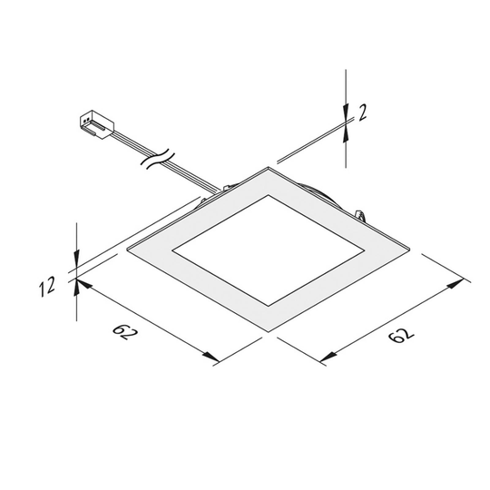 LED-möbelinbyggnadslampa FAQ 58 3-pack 3 000 K