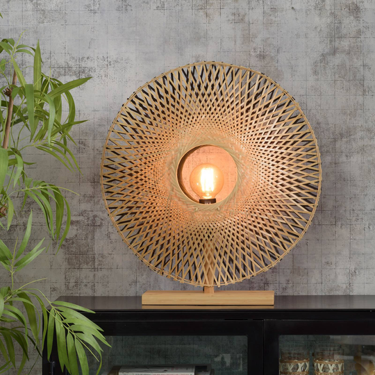 GOOD & MOJO Kalimantan bordslampa, Ø 60 cm