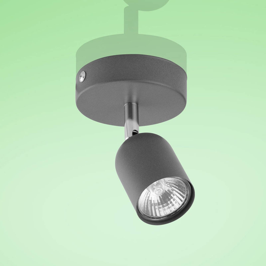Takspotlight Top, 1 lampa, grafit