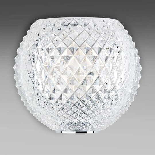 Mönstrad kristallvägglampa Diamond and Swirl