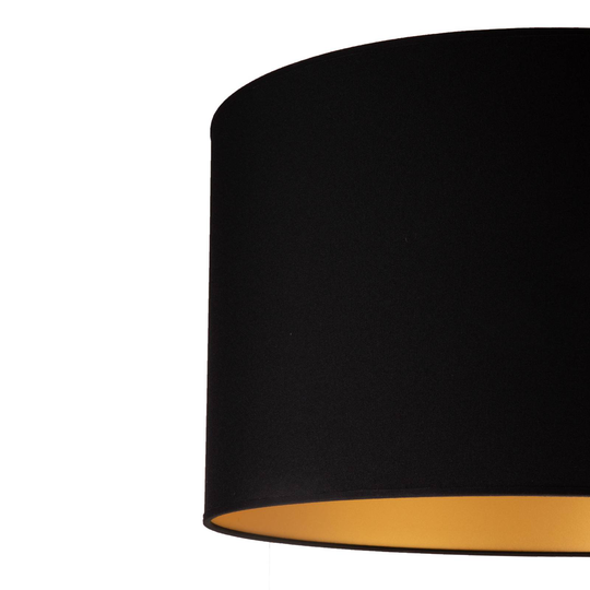 Bordslampa Roller, svart/guld, höjd 50 cm