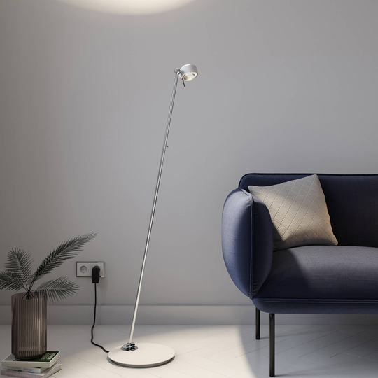 Puk Mini Floor Mini Single LED matt/klar, vit
