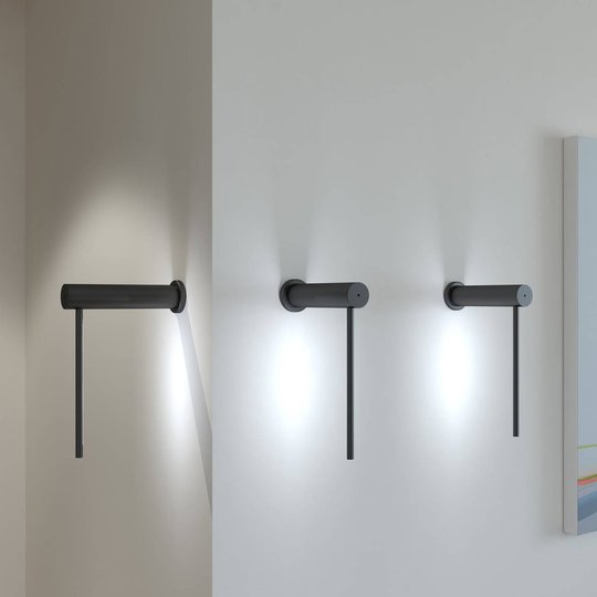 Martinelli Luce Mosca LED-vägglampa 20 cm svart