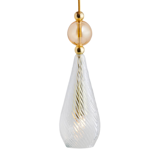 EBB & FLOW Smykke M guld crystal swirl guldrök