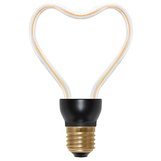 LED-lampa Art Line Heart E27 8 W 330 lm varmvit