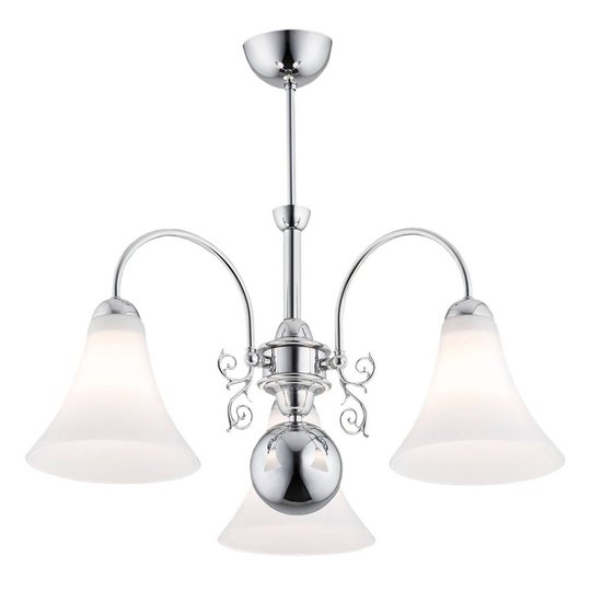 Taklampa Albena, 3 lampor, krom