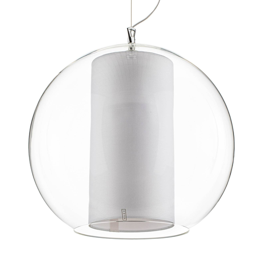 Modo Luce Bolla hänglampa vit tyg Ø 40 cm