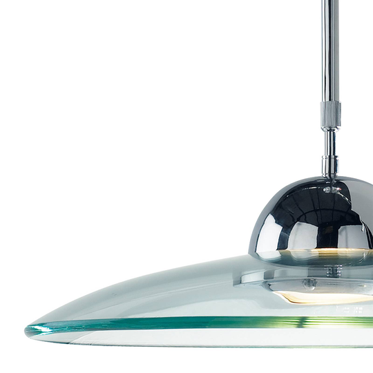 Pendellampa Hemisphere med klar glasskärm