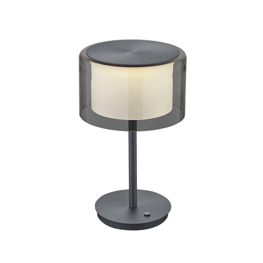 BANKAMP Grand LED-bordslampa, ZigBee, antracit