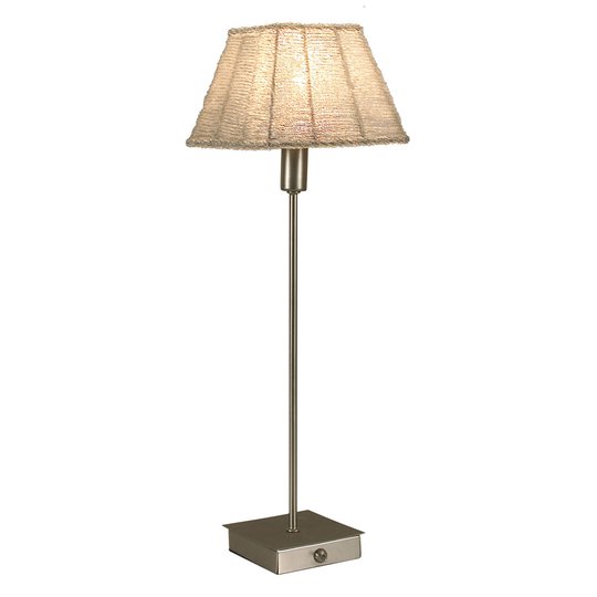 Bordslampa Pearl kvadratisk konstruktion vit