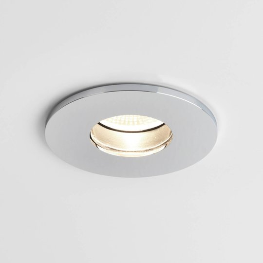Astro Obscura Round LED-inbyggnadslampa krom