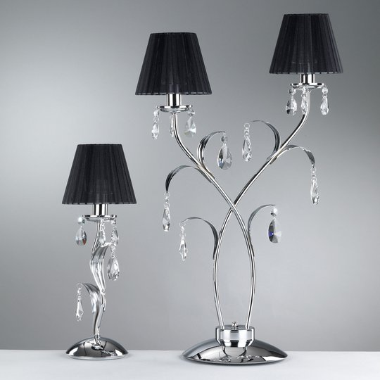 Bordslampa Jacqueline, 1 lampa, svart
