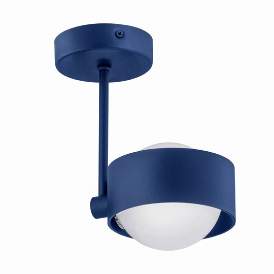 Taklampa Mado av stål, blå, 1 lampa