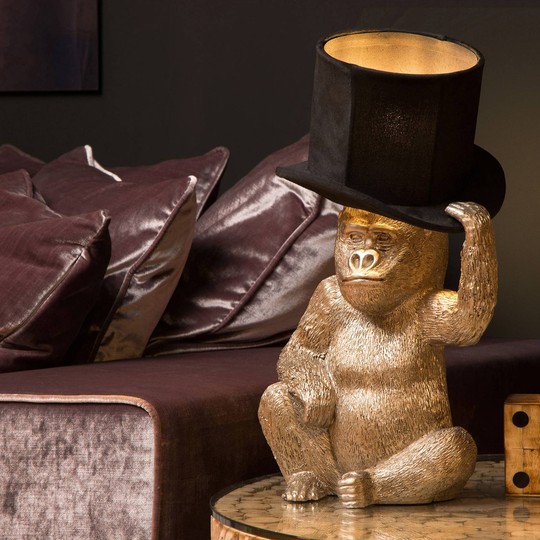Bordslampa Extravaganza Gust, guld/svart