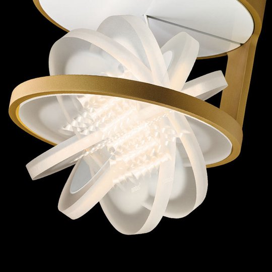 Nimbus Rim R 36 LED-taklampa, matt förgylld