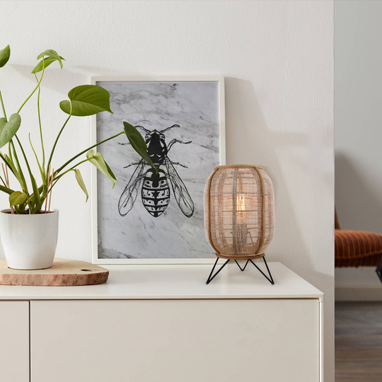 Bordslampa Tanah med bambu