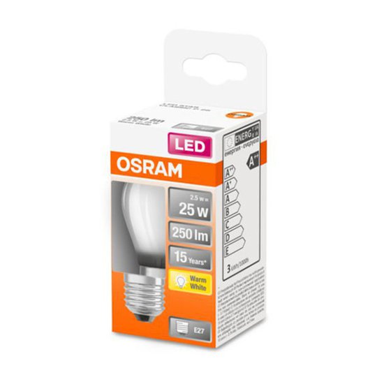 OSRAM Classic P LED-lampa E27 2,5 W 2 700 K matt