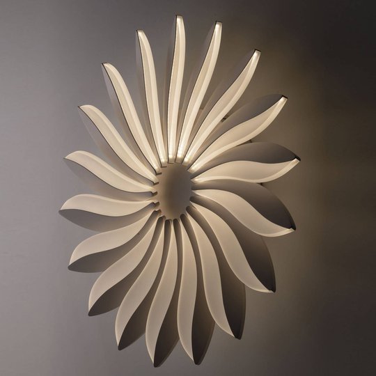 LED-vägglampa Sunrise, dimbar, Ø 61,5 cm