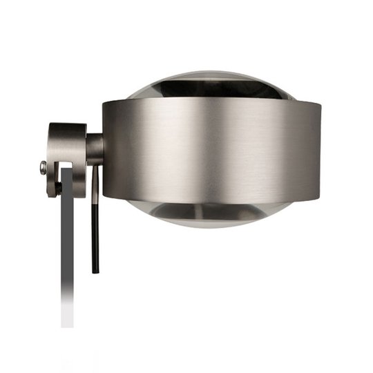 LED-spegelklämlampa Puk Maxx Fix+, matt nickel