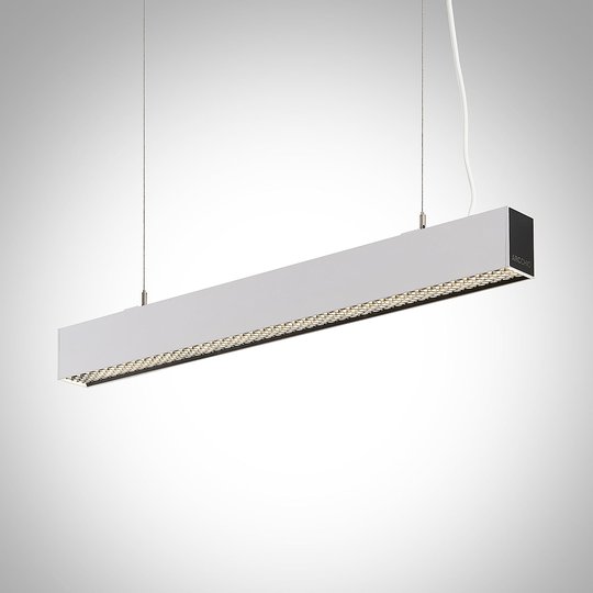 Arcchio Thores LED-kontorshänglampa, 85 cm vit