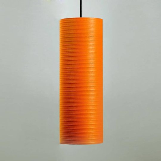 Tube-hänglampa, 30 cm, orange