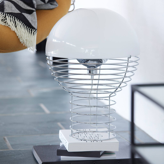 Verpan Wire Large - bordslampa, skärm vit