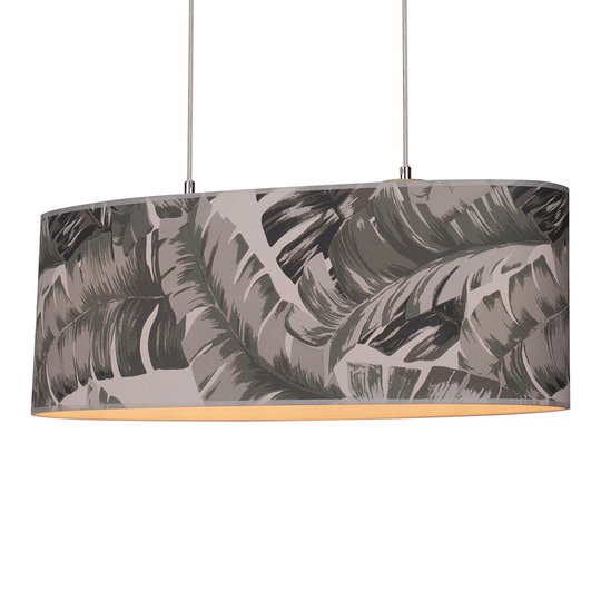 Hänglampa Madera, skärm oval 70 x 25 cm