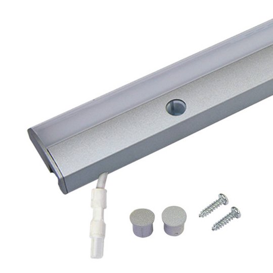 LED-bänklampa Dynamic ModuLite F, alu, 120 cm