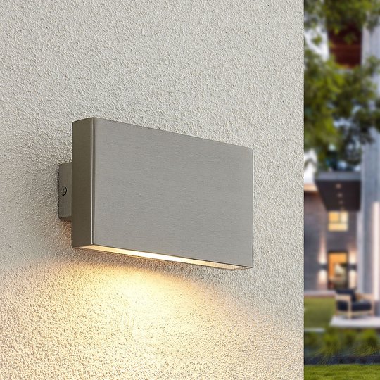 Arcchio Ploski vägglampa 1 lampa 18 cm stål