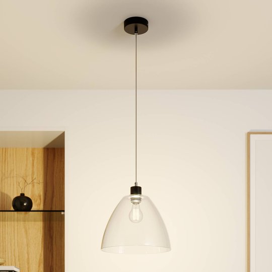 Hänglampa Dasha, 1 lampa, genomskinligt glas