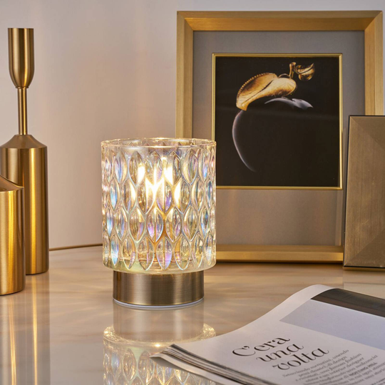 Pauleen Clear Glamour dekorlampa av glas batteri