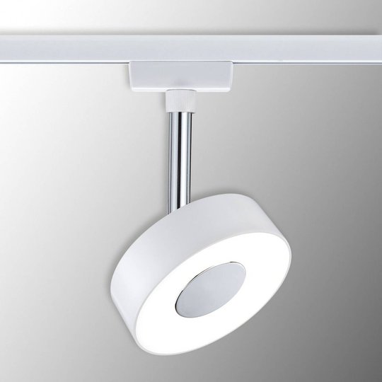 Paulmann URail Circle LED-spotlight i vitt