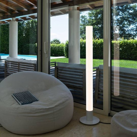 SLV Light Pipe LED-golvlampa dimbar IP55 140 cm