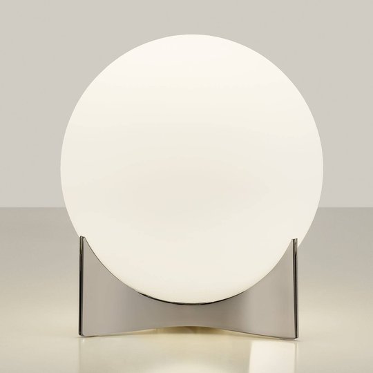 Terzani Oscar bordslampa av glas, nickel