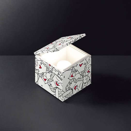 Cini&Nils Cuboluce LED-bordslampa Britto white